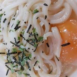 簡単！うま塩釜玉うどん☆